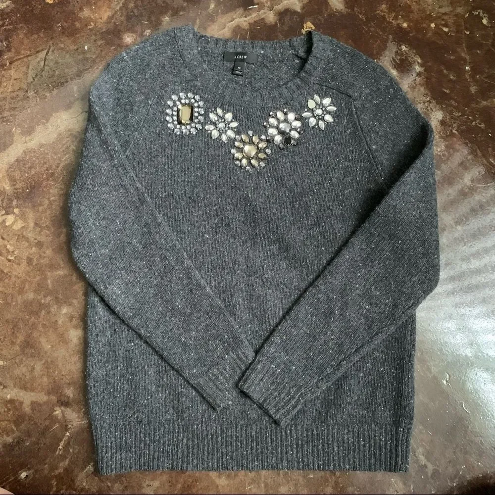 Xs j.crew jewel sweater